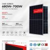 پنل خورشیدی 700 وات مونو کریستال بایفشیال (دو طرفه) برند AE SOLAR سری METEOR