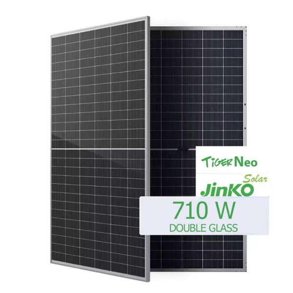 پنل خورشیدی 710 وات مونو کریستال بایفشیال برند JINKO SOLAR با تکنولوژی N-TYPE
